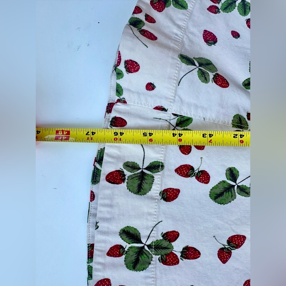 NWT Anthropologie Maeve Cecily Fit & Flare Midi Strawberries Sweetheart Dress, L - Picture 15 of 16